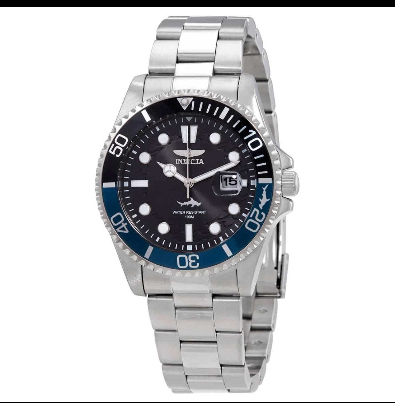 Invicta Pro Diver Black Dial Batman Bezel