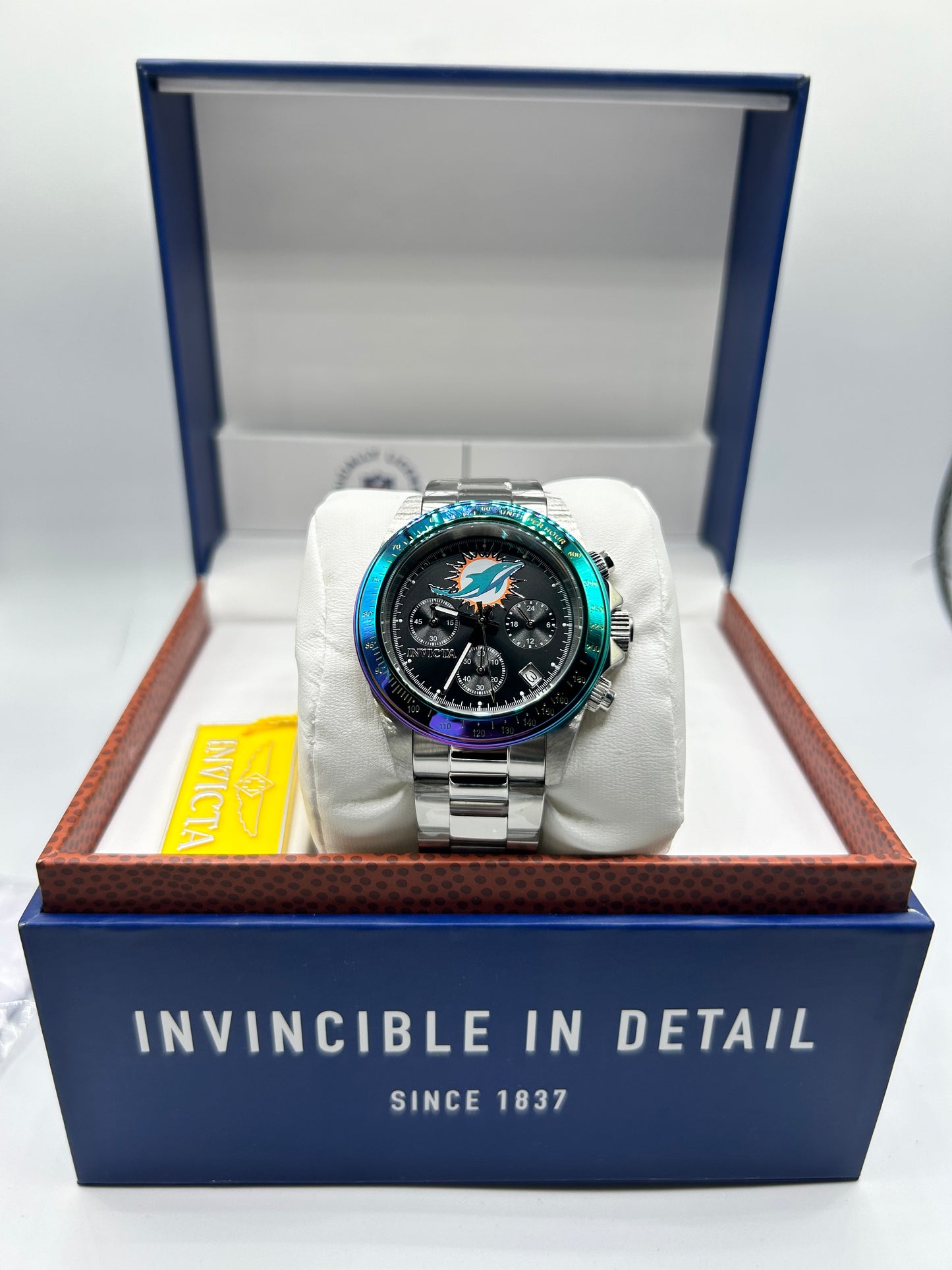 NFL Miami Dolphins Black Dial