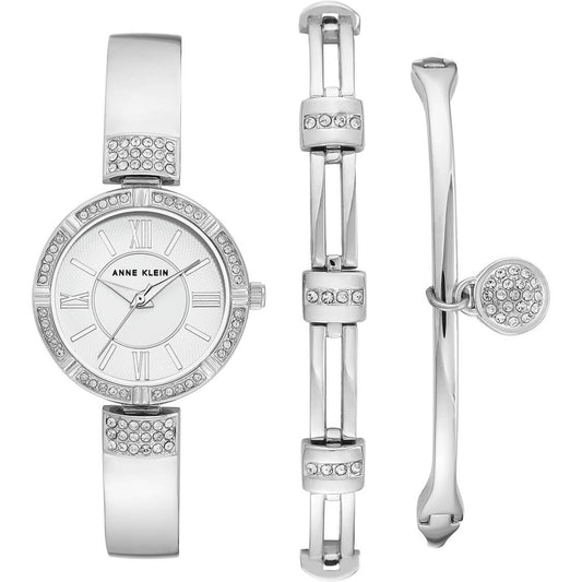 Anne Klein Quartz Crystal White Dial