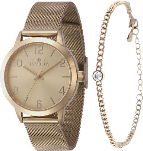 INVICTA 
Wildflower  Gold Dial