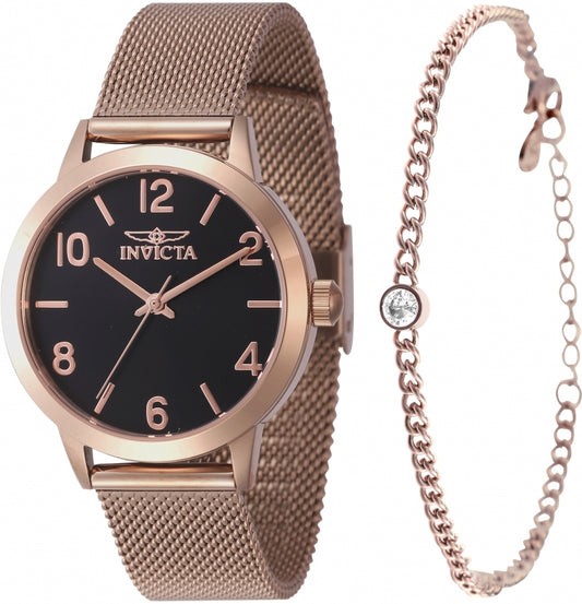 INVICTA 
Wildflower Black Dial Ladies Watch