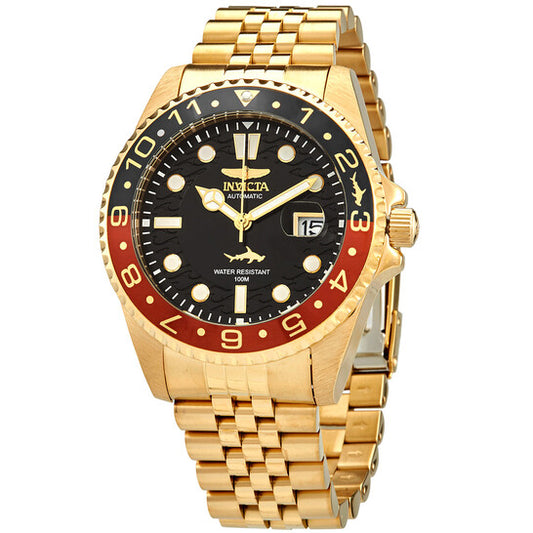Invicta Pro Diver Quartz Black Dial Root Beer Bezel