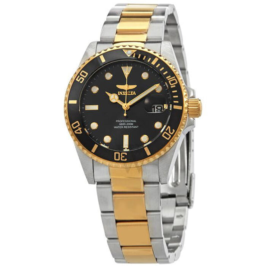 INVICTA 
Pro Diver Black Dial Two-tone