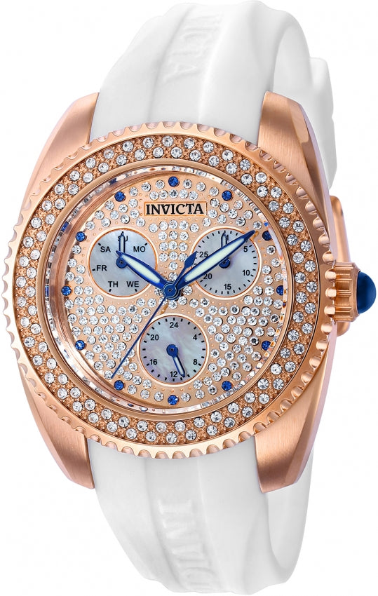 INVICTA Angel Quartz Diamond Rose Gold