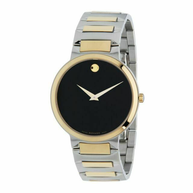 Movado Temo Quartz Black Dial Men's Watch