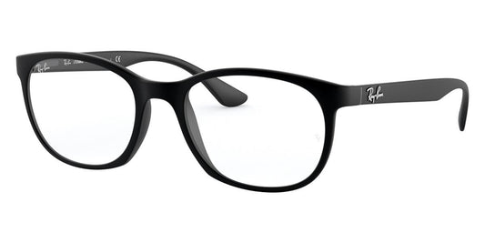 RAY-BAN Unisex Black Oval Eyeglass Frames