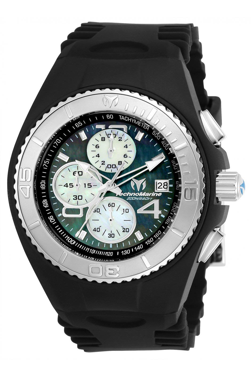 TECHNO MARINE Cruise Chronograph Black Mother of Pearl