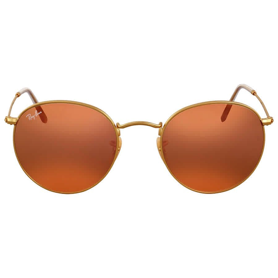 Ray Ban Round Flash Copper