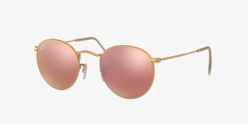 Ray Ban Round Flash Copper